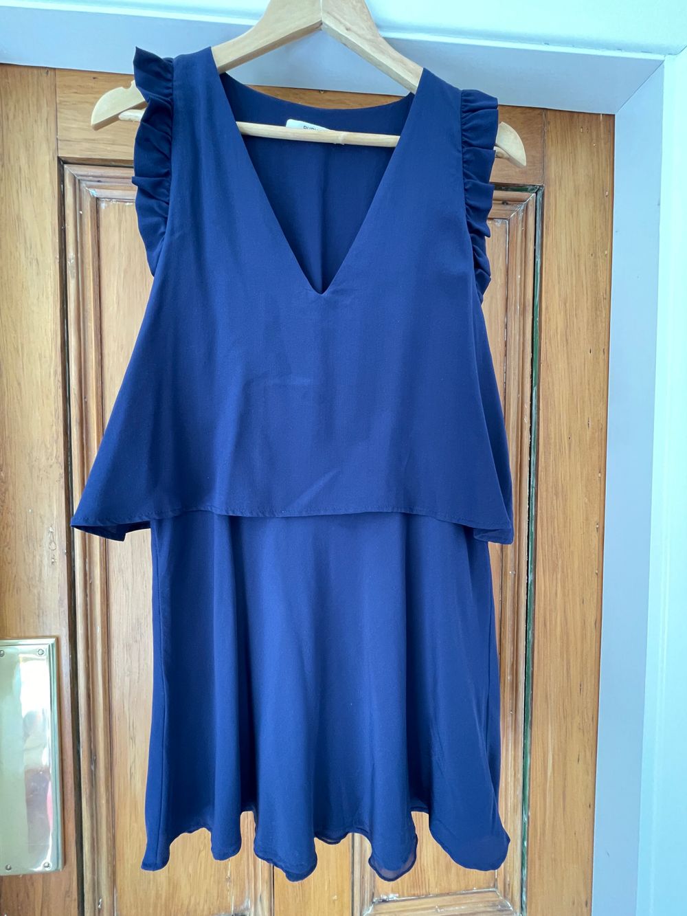 RUBY Blue Silk Dress