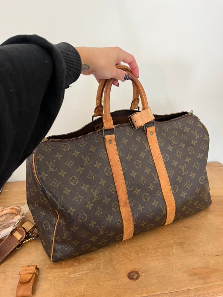 Vintage Louis Vuitton Monogram Canvas Keepall weekend bag