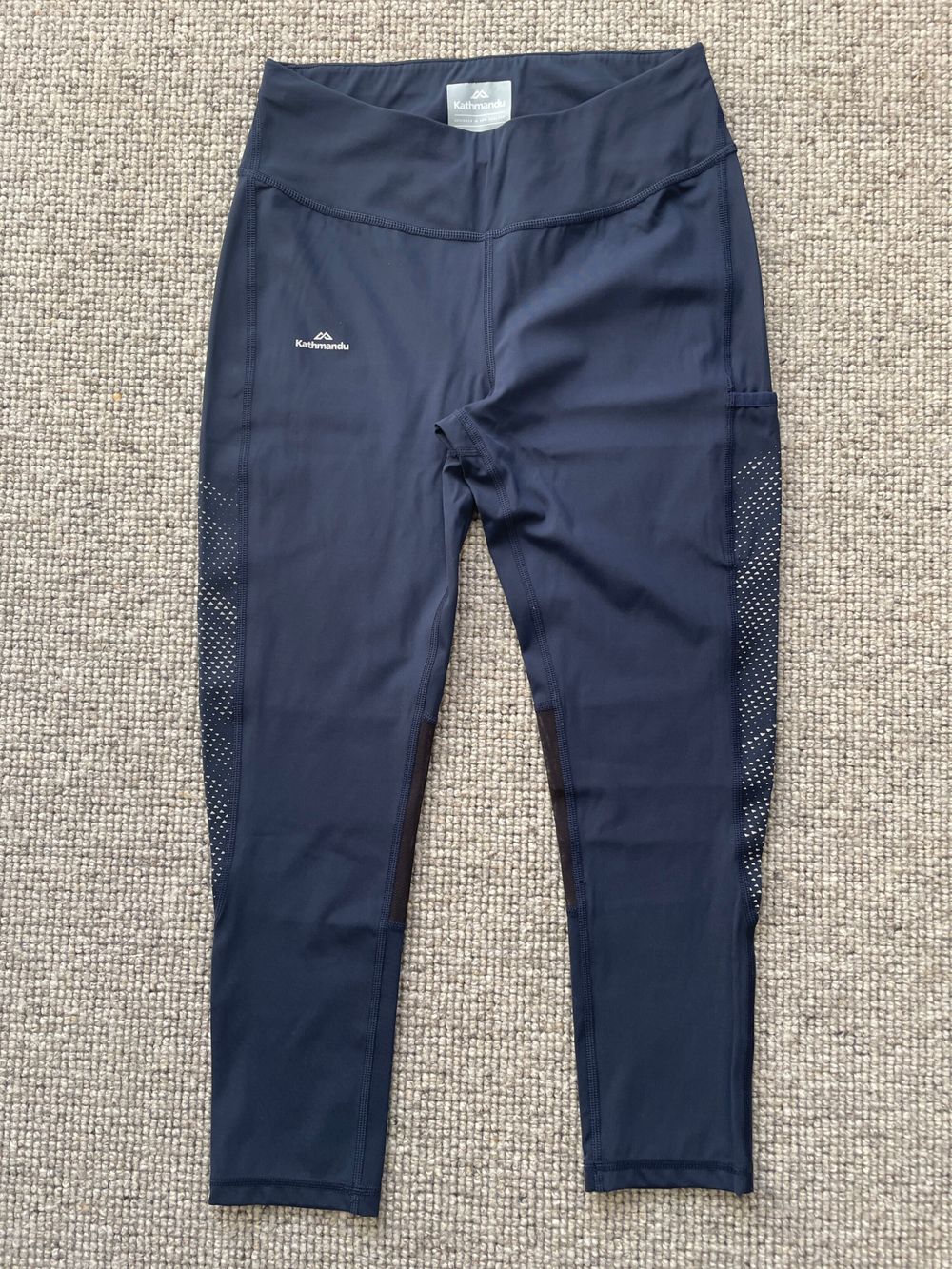 Kathmandu DriMotion Active Leggings | Navy | Side Pocket | Size 10