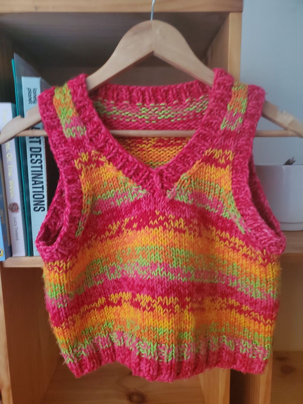 Handknitted vest