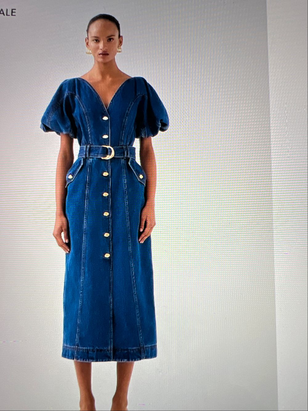 white christmas dresses Aura Denim Midi Dress | Sea Spray Wash