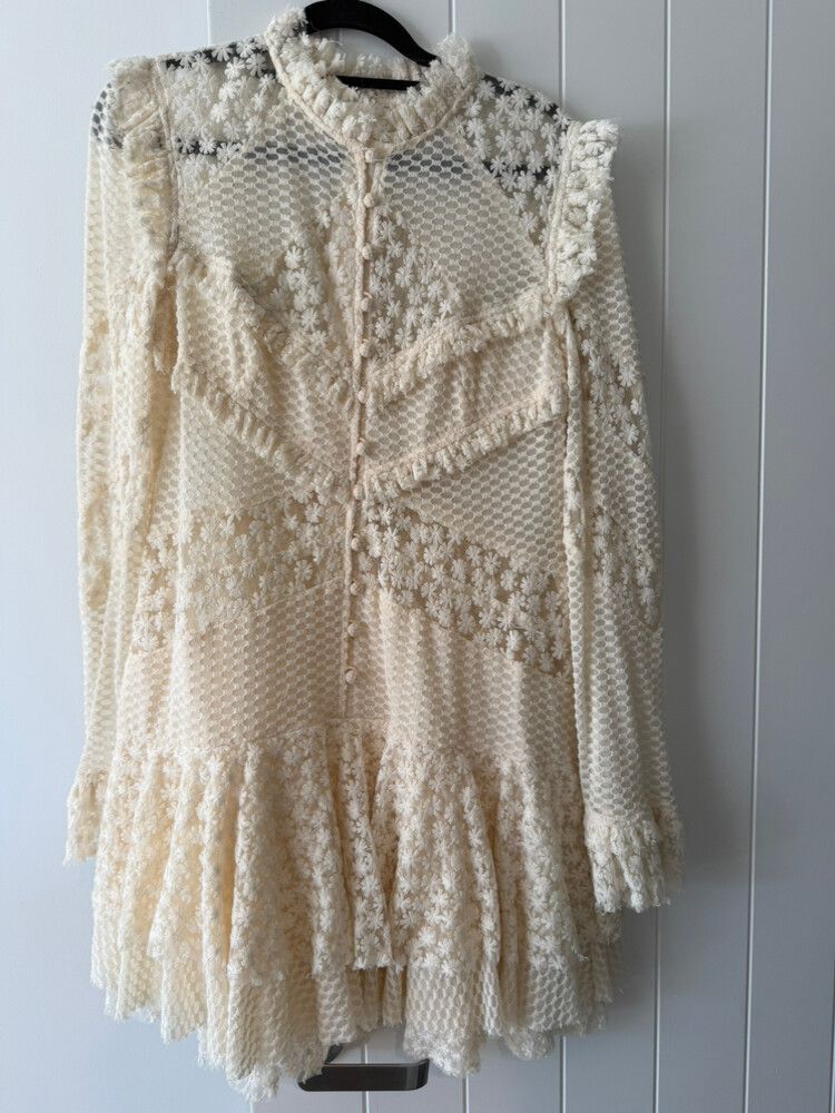 Ixiah Cream Lace Dress