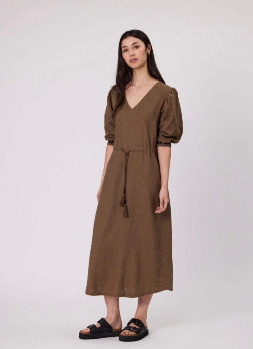 Duo Linen Blend Dress