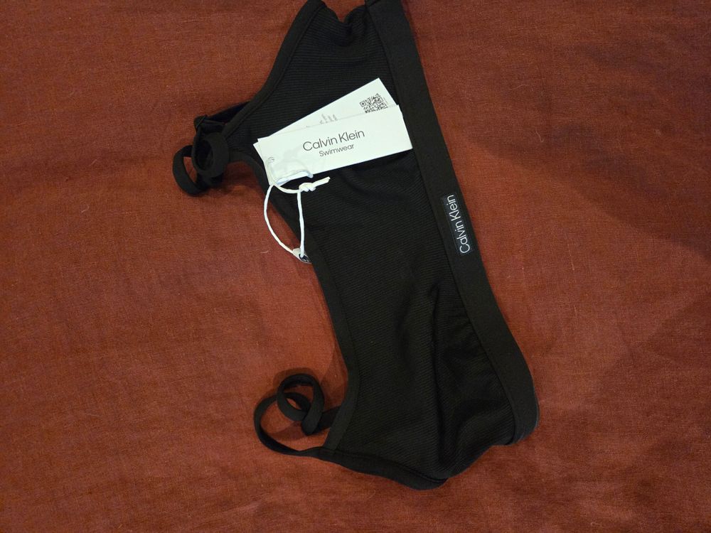 Calvin Klein Black Ribbed Bralette