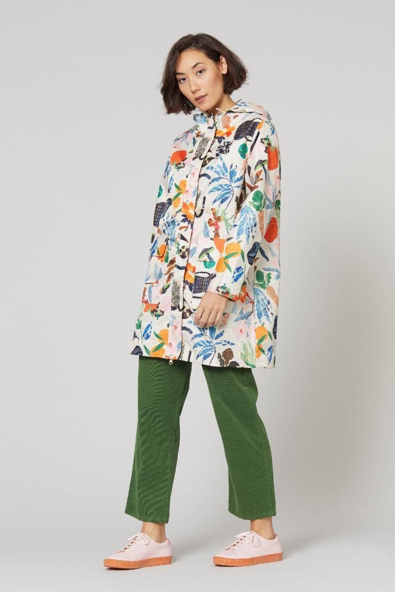 GORMAN Green Fingers Anorak Printed Floral Raincoat Jacket