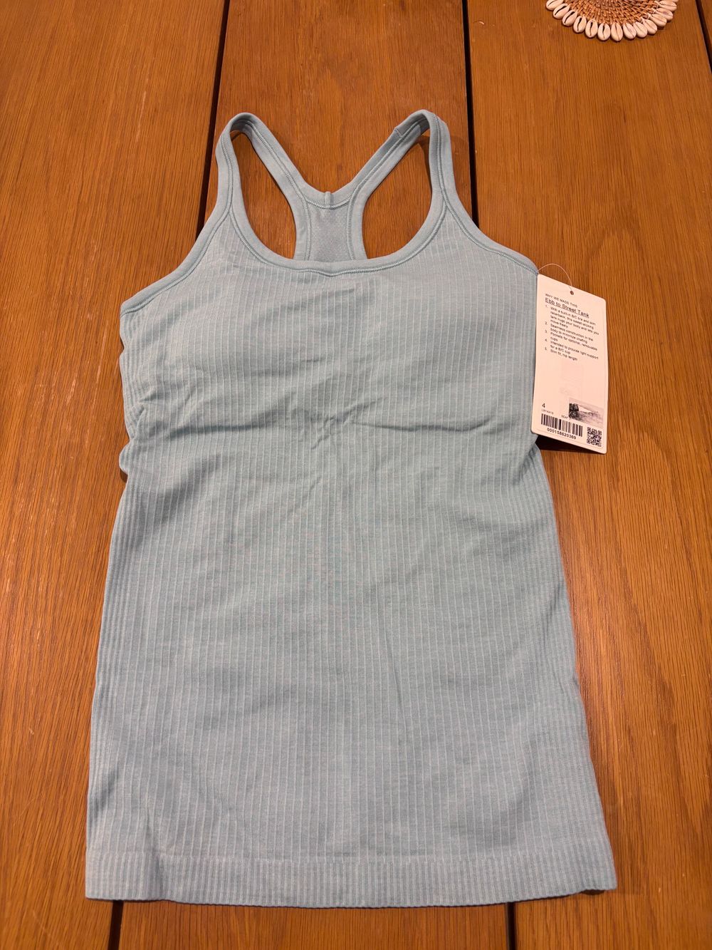 Lululemon Ebb to Street Tank in Seafoam blue