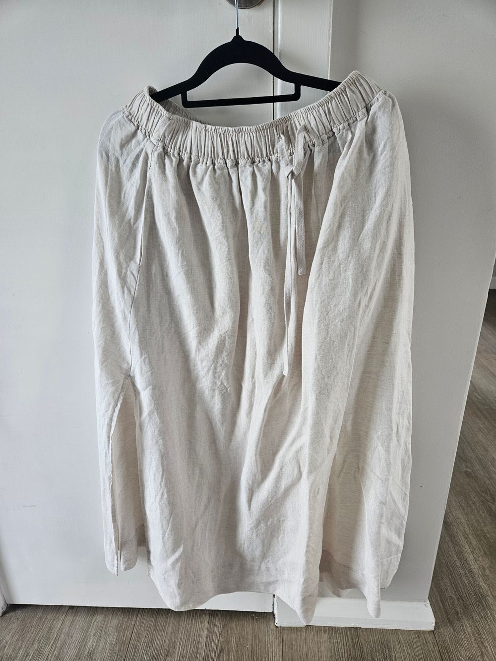 As colour Beige Linen Skirt