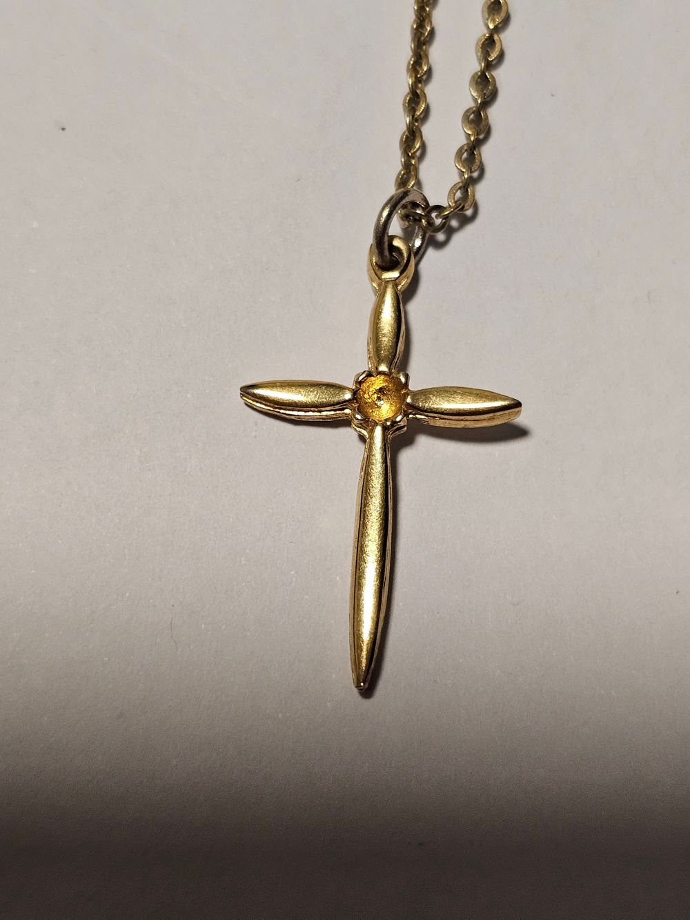 Vintage emma page cross pendant