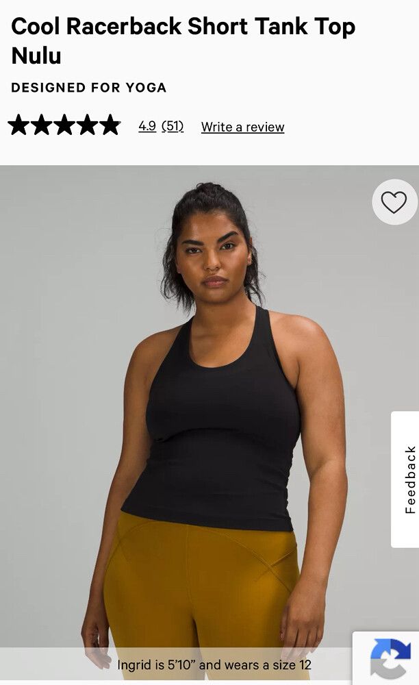 Lululemon racerback tank