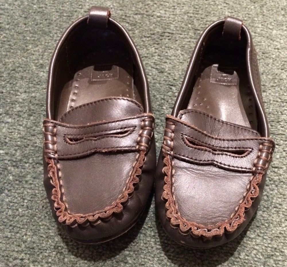 Brown leather loafers (size 9)