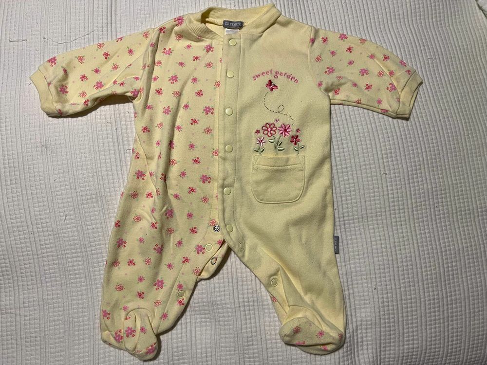 Sweet garden longsleeve flowered onesie