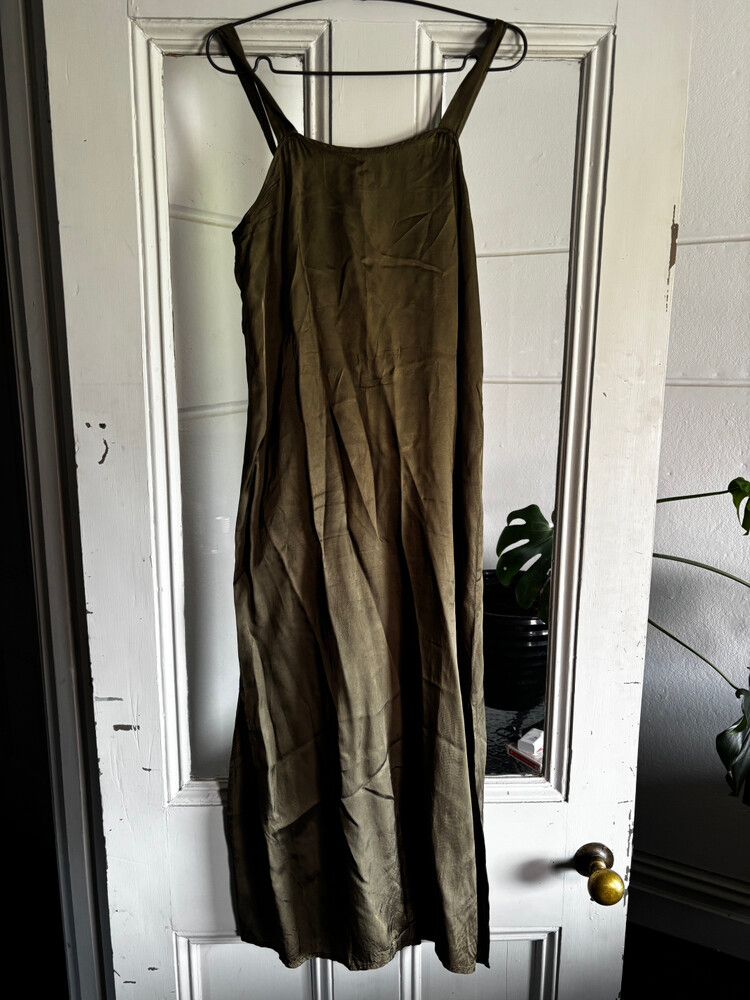 Mahsa Olive Slip Dress