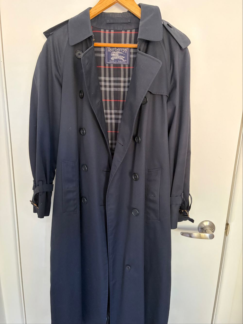 Burberrys Navy Trench Coat
