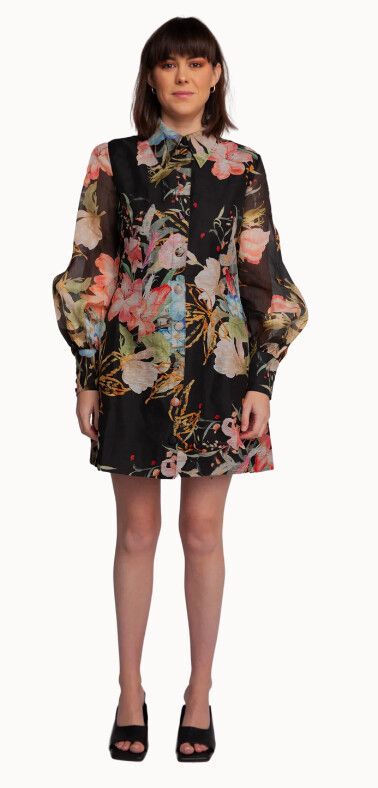 long sleeve long sweater dress Trina Turk Women's Larissa 2 Dress - Black main image 1