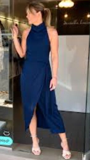 Midnight Hour Halter Dress