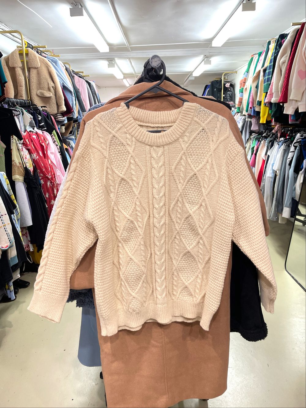 Brand New Creamy White Classic Knit Sweater Size 10-14