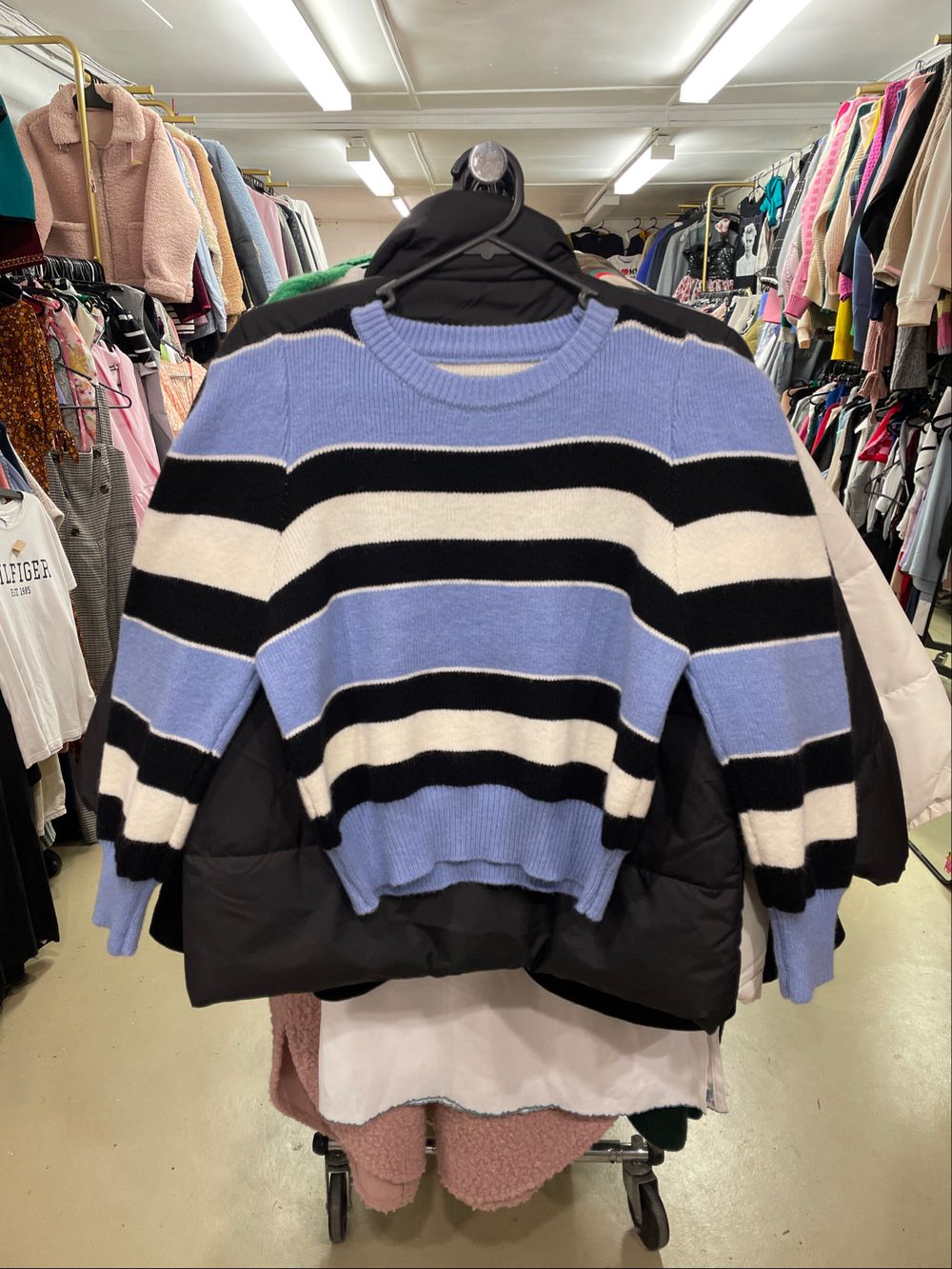 Brand New Fresh Blue Striped Sweater Size 8