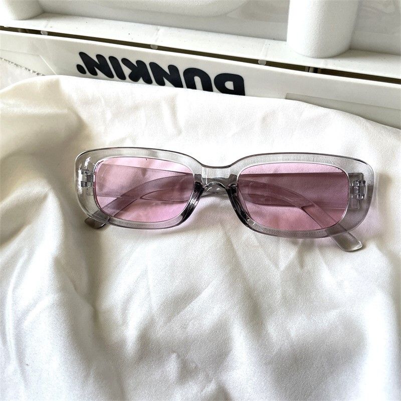 Brand New Grey Frame Pink Lenses Sunglasses