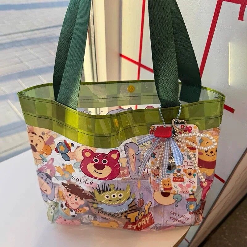 Brand New Toy Story & Winnie the Pooh Cartoon Print Small Tote Bag