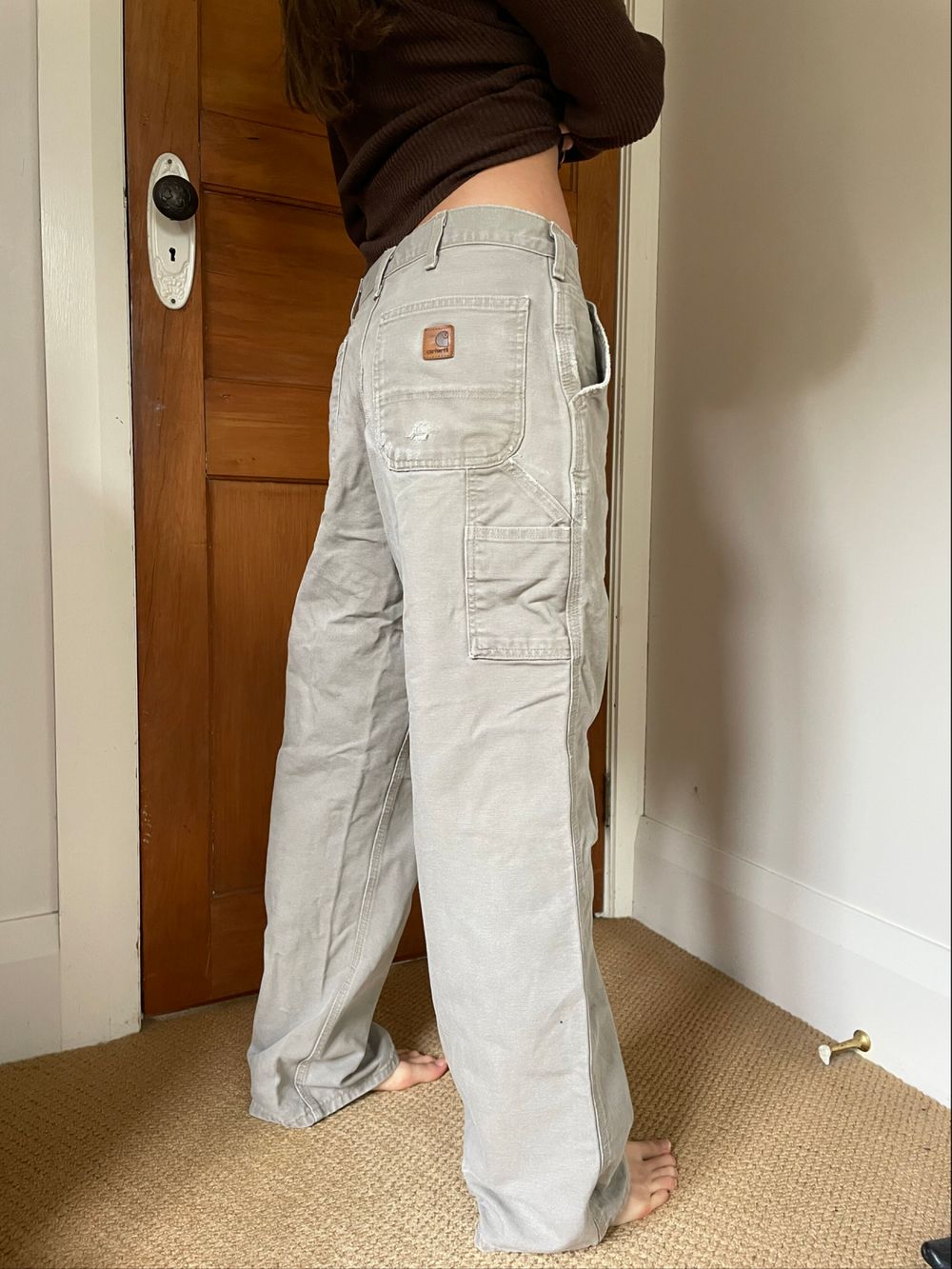 Carhartt Grey/Beige Cargo Pants