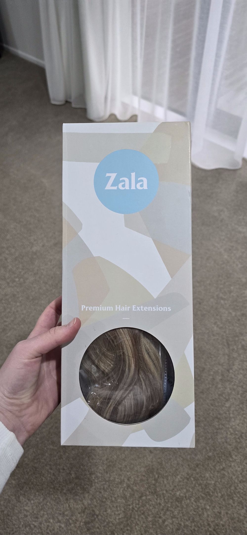 Zala Blonde Wavy Halo Hair Extensions
