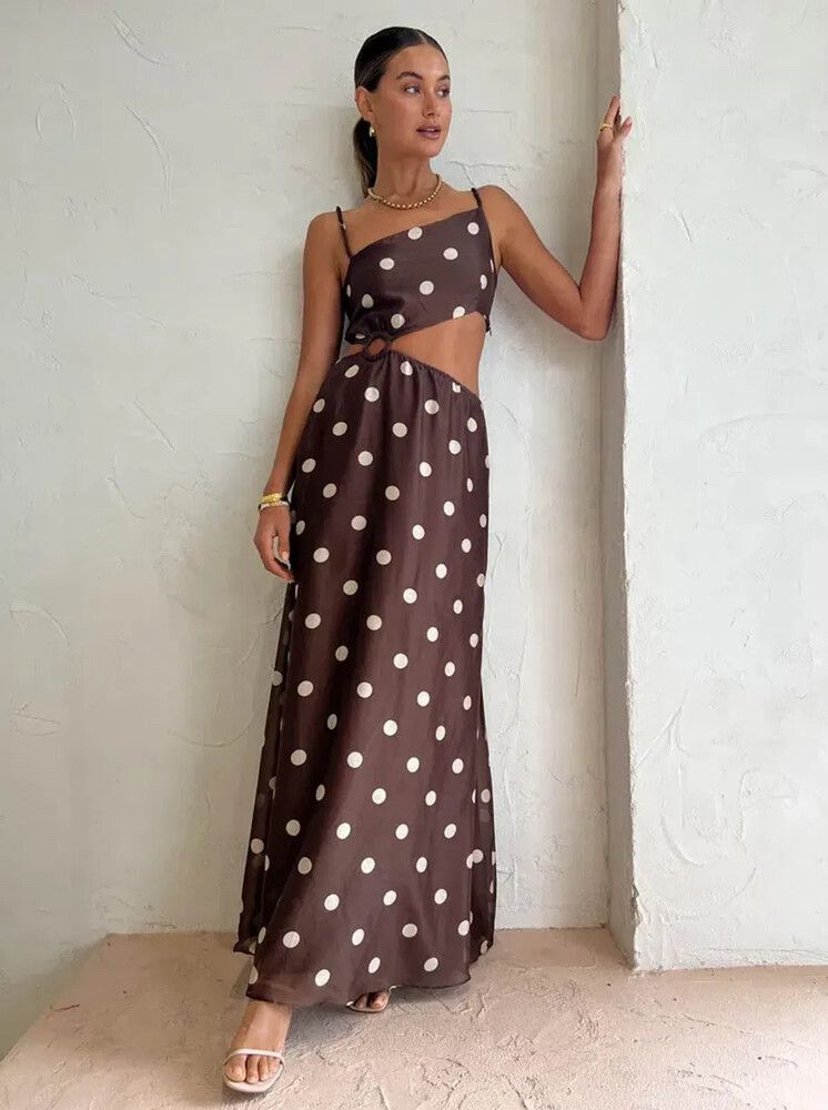 sir the label brown polka dot dress Sir The Label