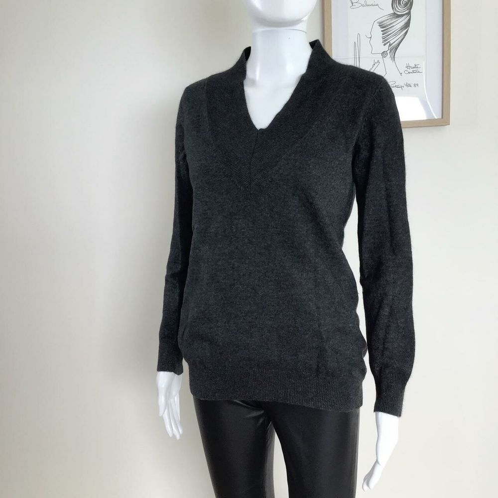 Sarah Spencer Angora Mix Sweater/Grey/Size S/UK 10