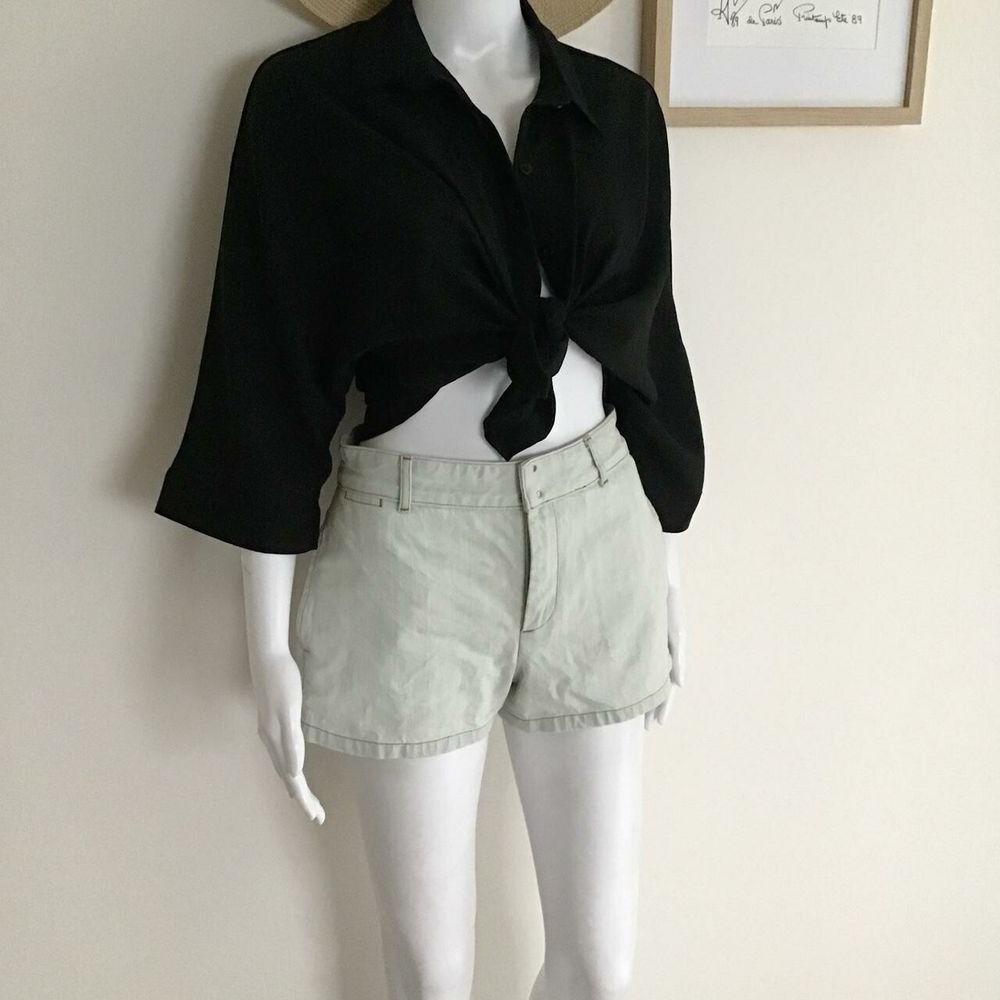 A.P.C. bleached-denim shorts / Size 34 EU