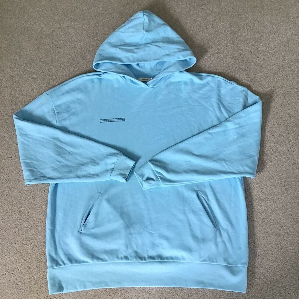 Pangaia pale blue unisex hoodie /100% organic cotton/One Size