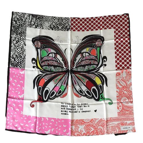 Codello pure silk scarf - theme: butterflies/Brand new in original packaging