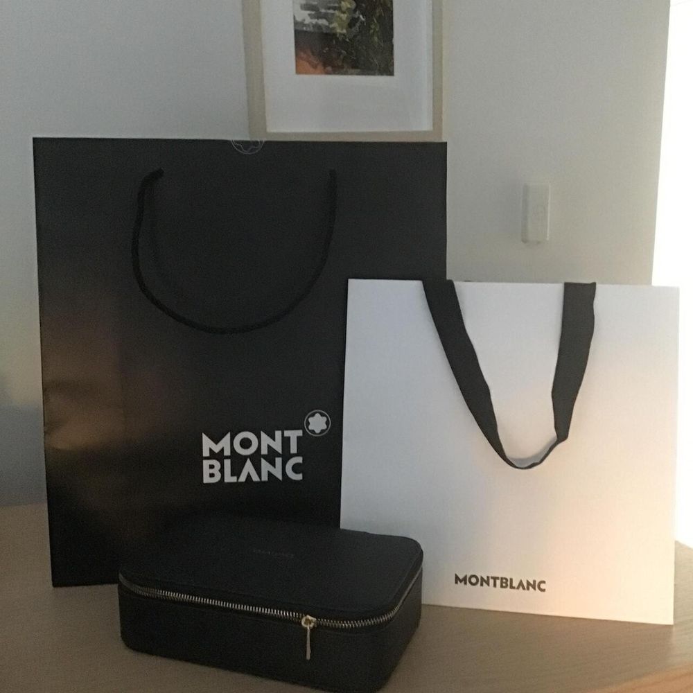 Montblanc Retail Packaging Carrier Bags x 2/Luxury Brand