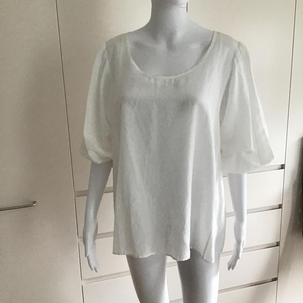 Charmae Resortwear Cotton-Silk Blend Loose Top / Size 1: Fits XS-M/Quiet Luxury