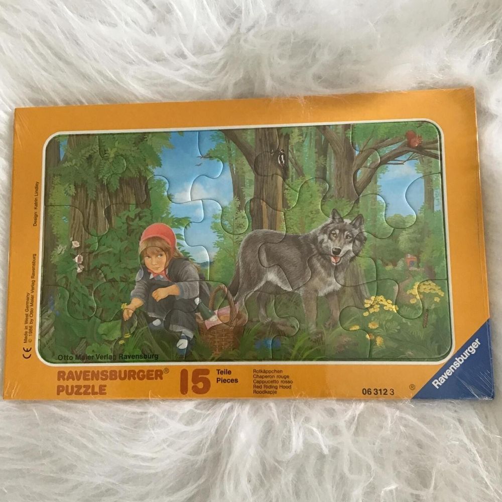 Vintage 1986 Ravensburger Little Red Riding Hood Puzzle/Sealed/Made in W Germany