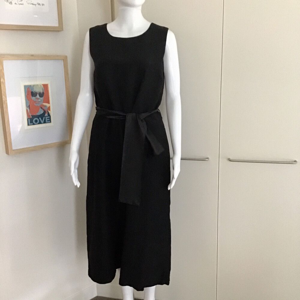Assembly Label Culotte-Dress Linen Blend / Size 10 AU & UK 6 US/ECO Dry-Cleaned