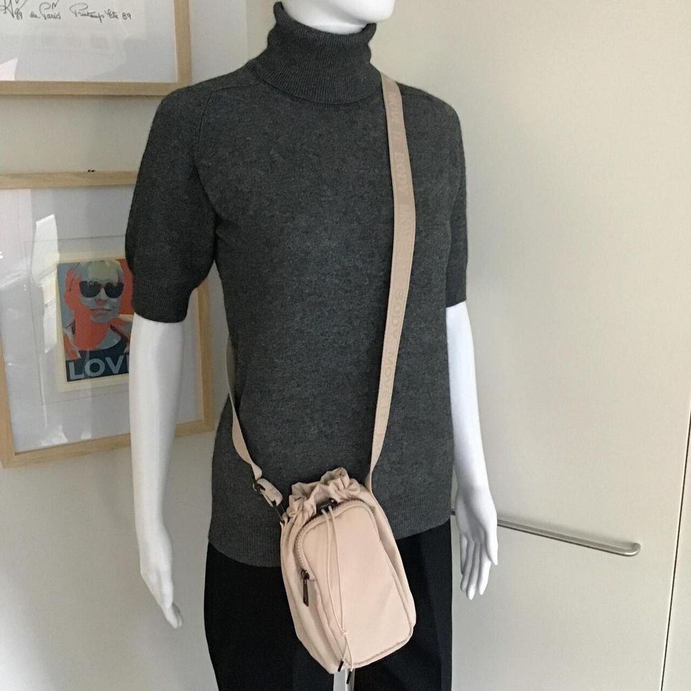 Beige Cross-body Bag/Holds Phone/Water Bottle/Keys Wallet/Brand New