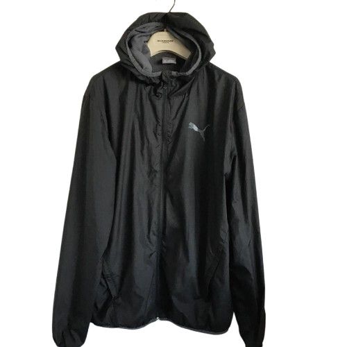 Puma Windbreaker Mens Black Grey Piping Lined Jacket/Size M Mens/L Womens/Unisex