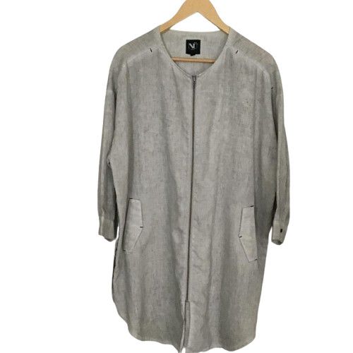 NÜ Denmark Womens Pale Grey Cocoon-Style Dress/Size L/Pockets/ECO Dry-Cleaned
