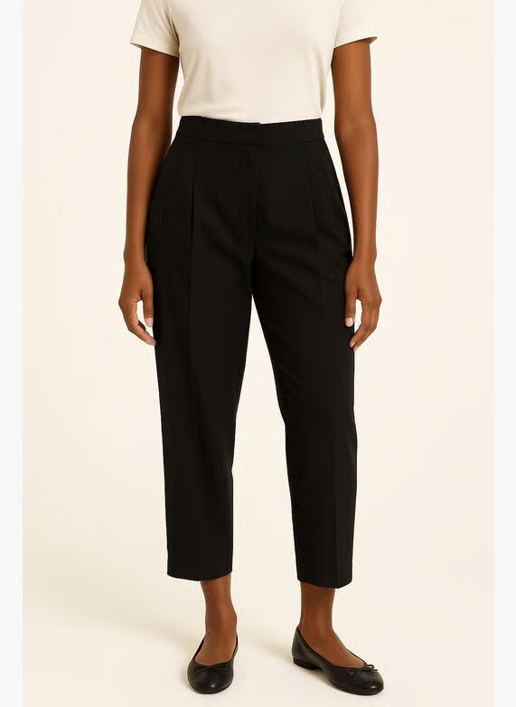 Bimba Y Lola Womens Black Thick Brushed Cotton Pants/Size 42 EU/14 AU & UK/10 US