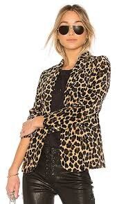 FRAME Cheetah Classic Blazer Women's Size 8 AU/UK 4 US RRP AU$1,040