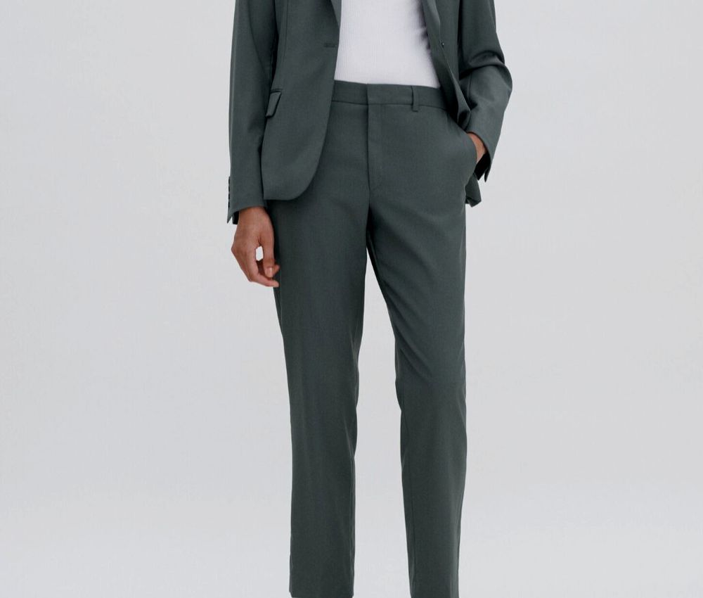 Filippa K Dark Grey Lightweight Wool Work Pants/Womens Large/ECO Dry-Cleaned