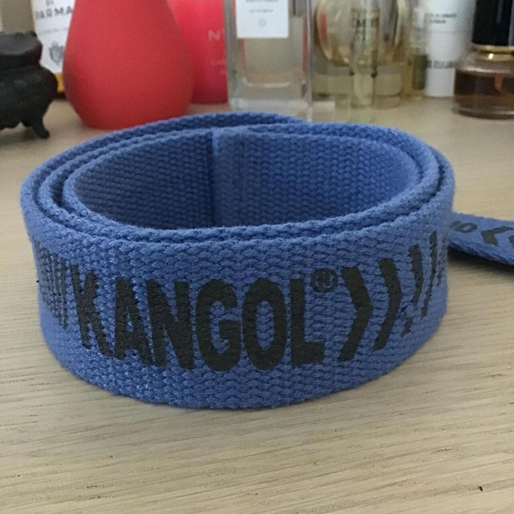 Vintage OG 90s Kangol Light Blue Webbing Belt/Unisex/One Size/Free Shipping