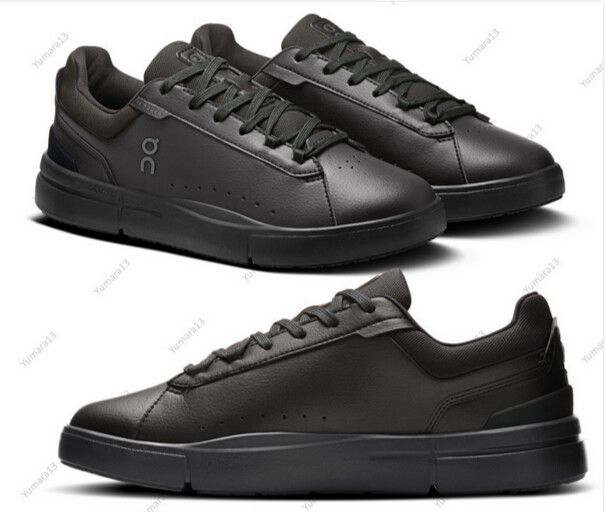 On Cloud The Roger Cloudtec Black Vegan Leather Trainers/EU 44/As New/Worn Once