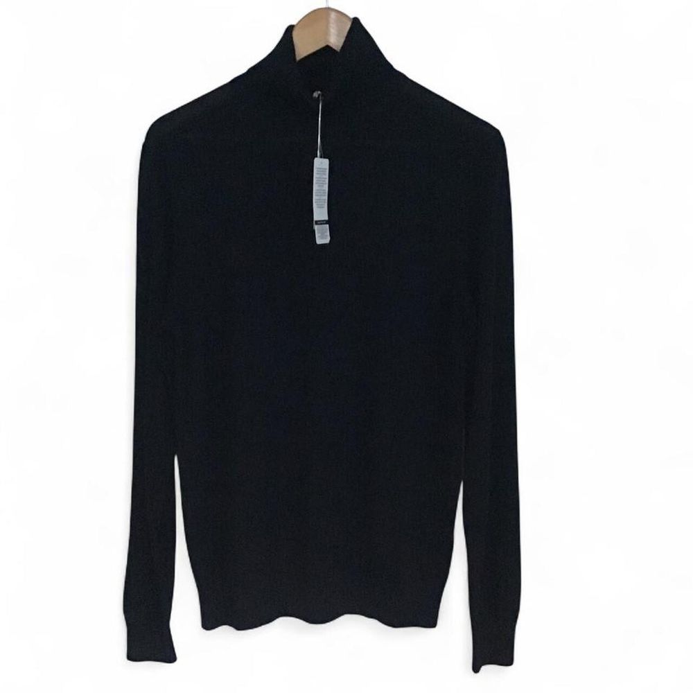 Uniqlo 100% Fine Merino Roll Neck Sweater Black Size S Mens/M-L Womens/BNWT/Free Shipping