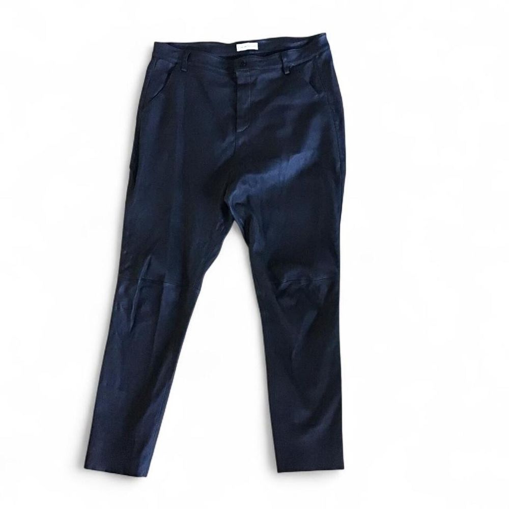 Scanlan Theodore Faux-Leather High-Rise Pants/Size 31'' Waist/Inside Leg 25''/Large