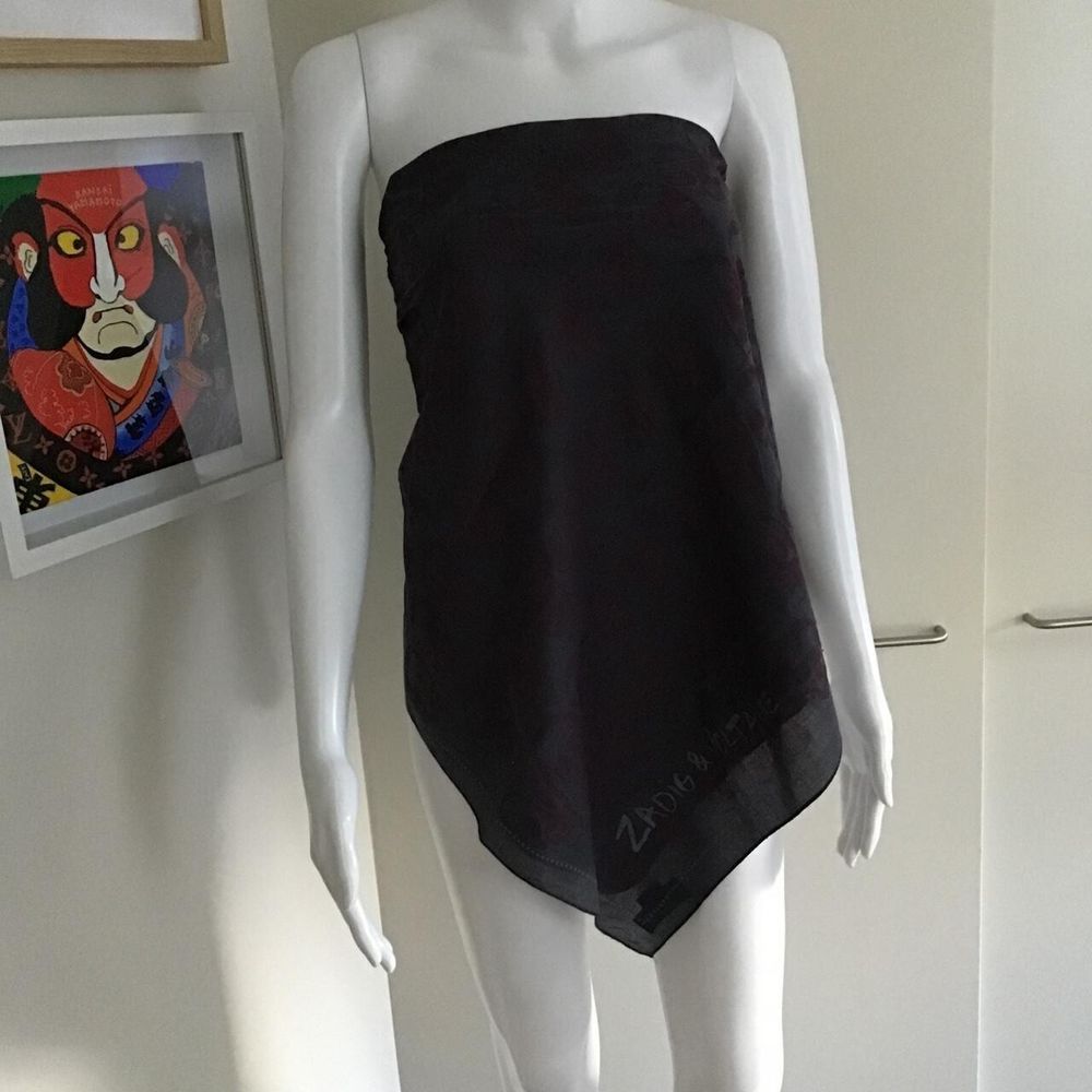 ZADIG & VOLTAIRE Cotton-Blend Skull Oversized Scarf/Slate Grey Burgundy-Magenta/Free Shipping