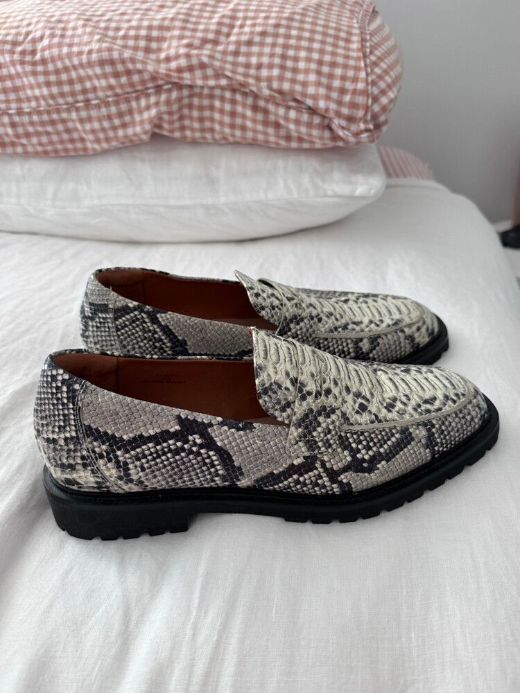 Bared Footwear Snakeskin Loafers