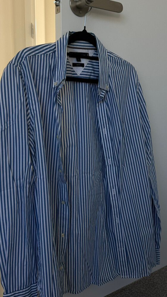 Tommy Hilfiger Blue White Striped Shirt