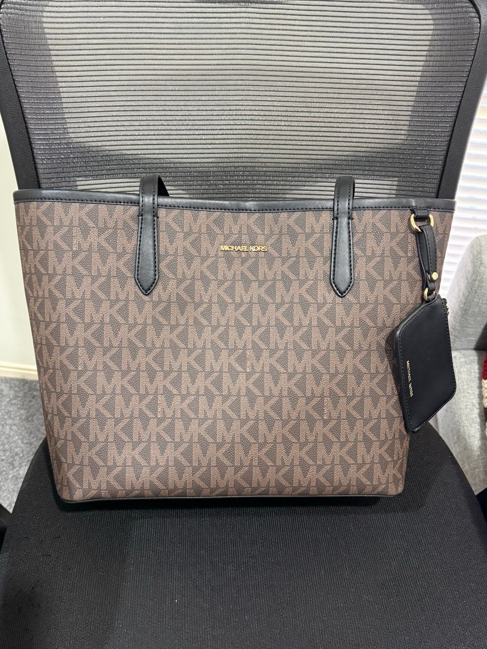 Michael kors monogrammed tote bag