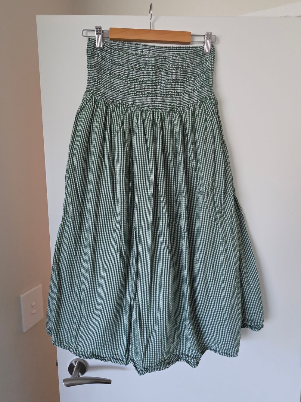 Zest Gingham Midi Skirt