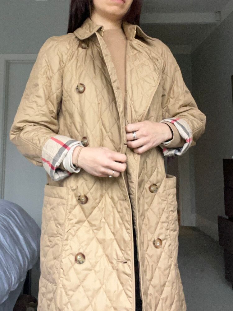Burberry Padding Diamon Quilt Long Jacket